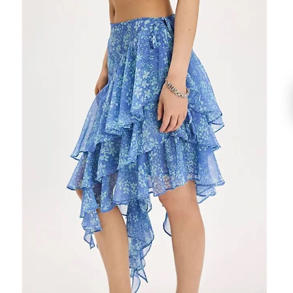 Free People Heather Ruffle Cascade Skirt - Picture 3 of 3